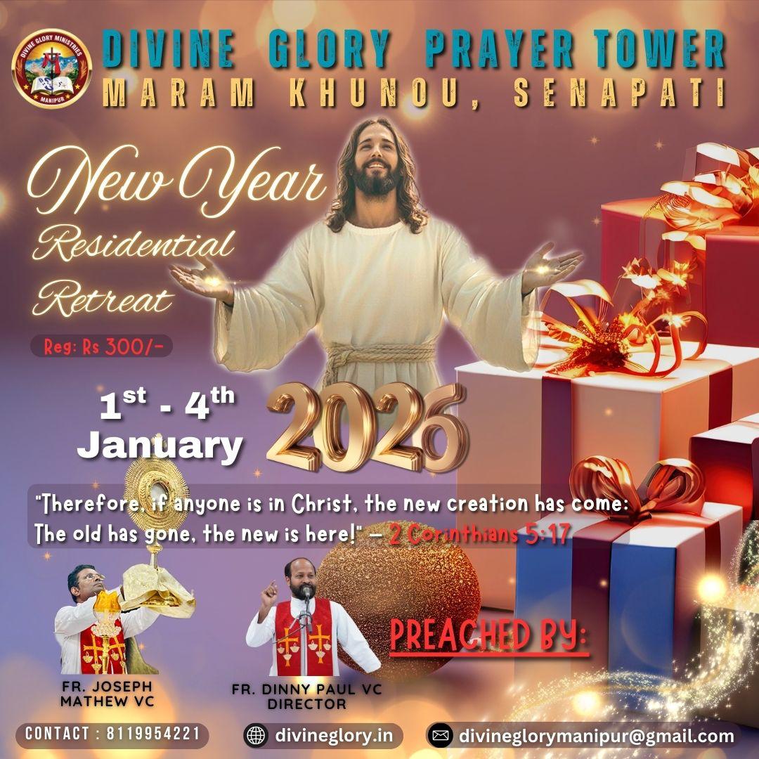 New Year Residential Retreat; 1st - 4th January 2026